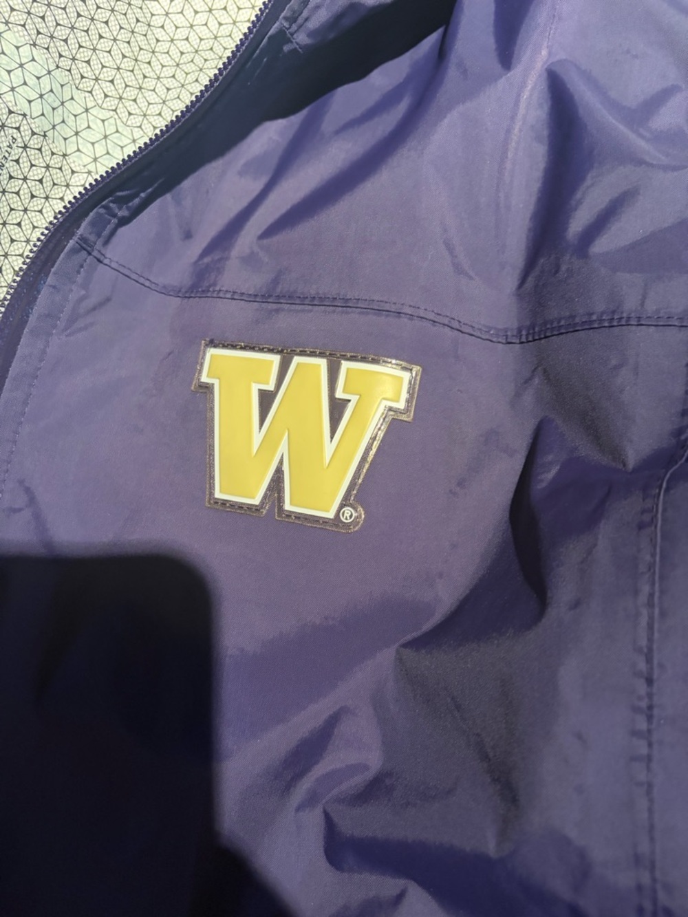 Columbia Purple Jacket with Gold 'W' Logo